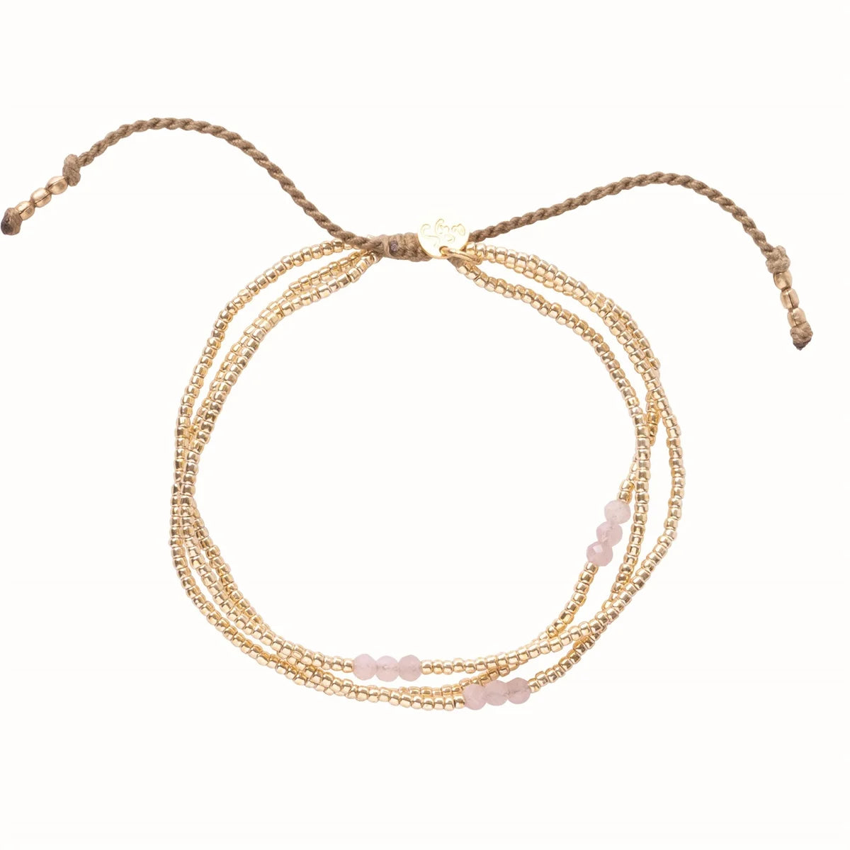 Shiny Rose Quartz Armband