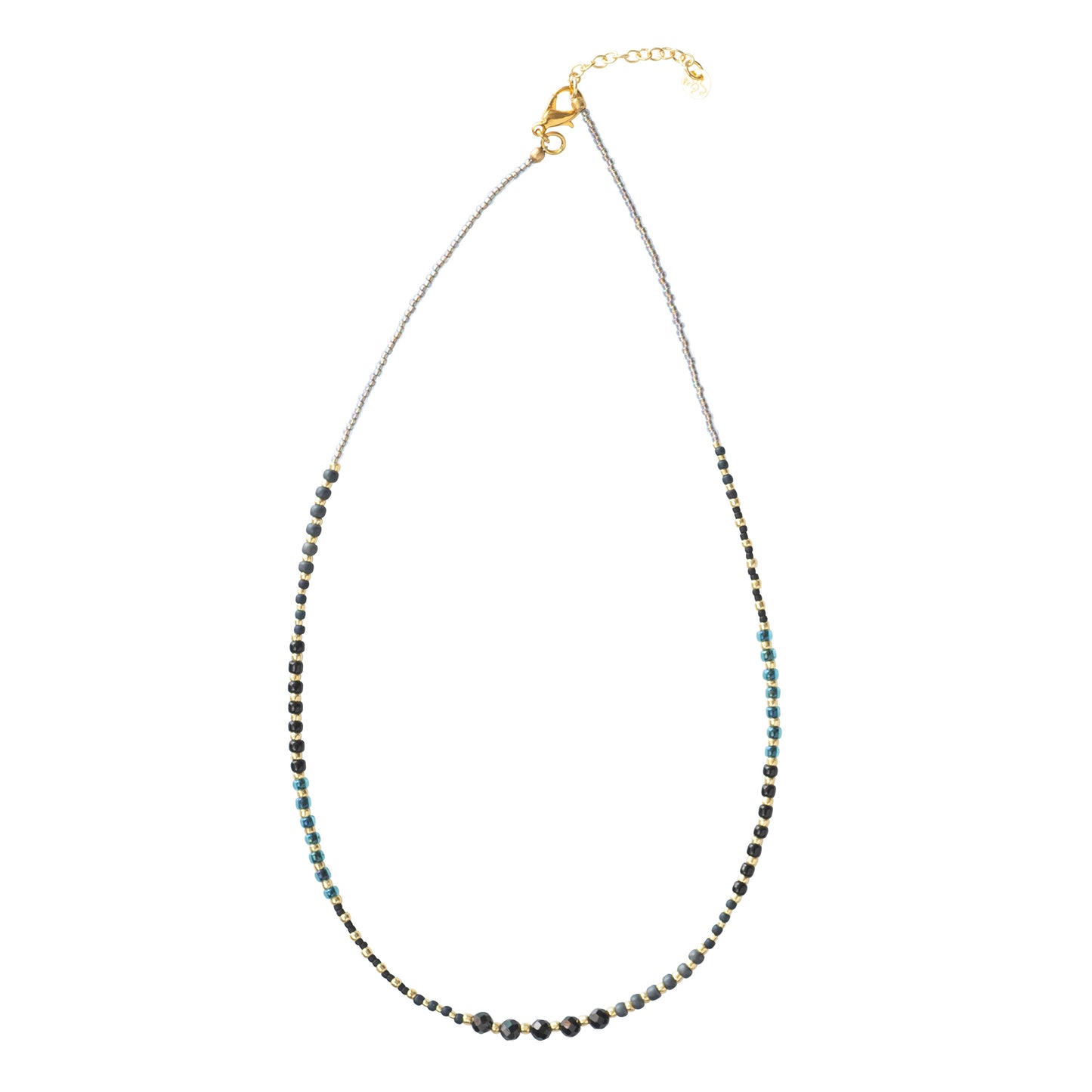 Golden Black Onyx Ketting