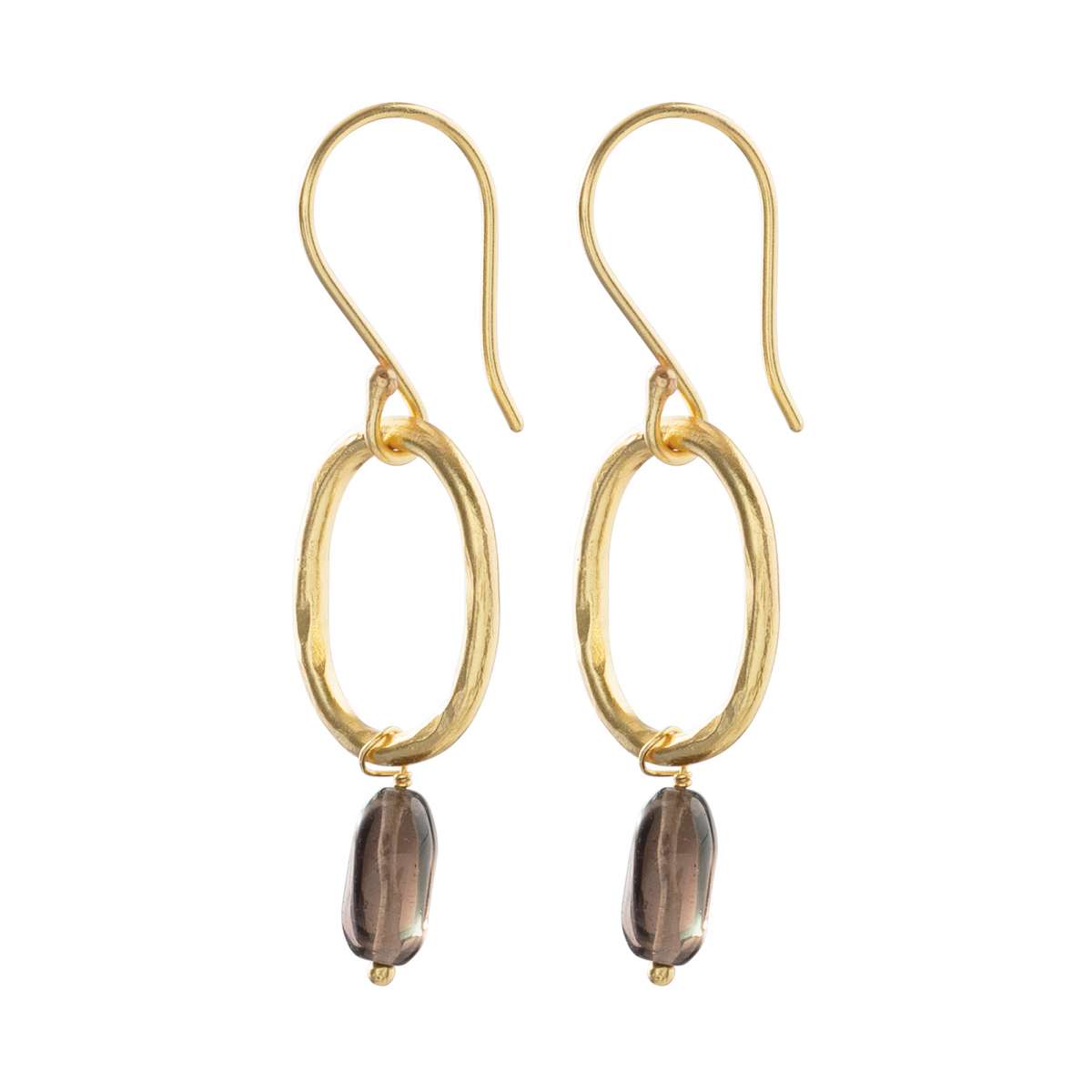 Graceful Smokey Quartz Oorbellen