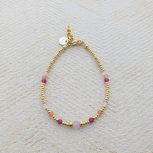 Bracelet Pink/Purple Miyuki Beads