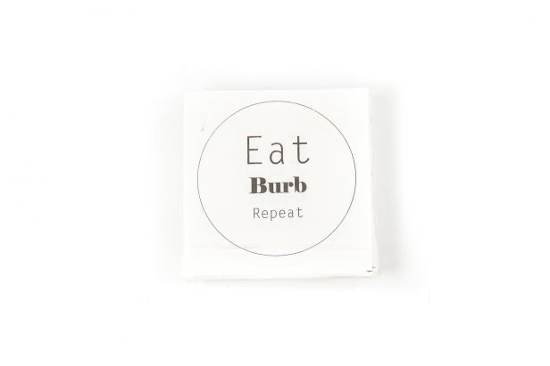 Napkins 'Eat Burb Repeat'