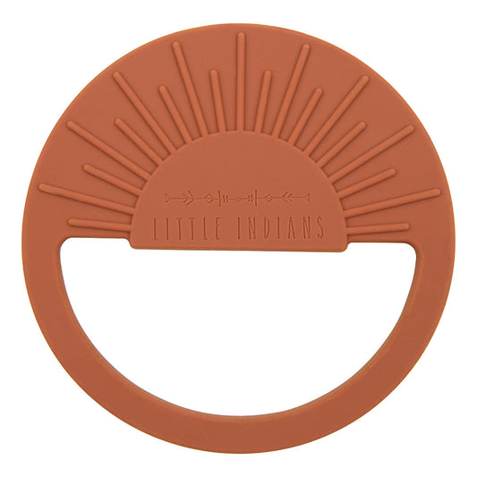 Silicone Teething Ring Brown